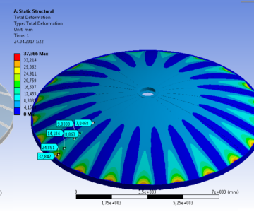 3D модель Расчет сферической крыши резервуара в Ansys Workbench