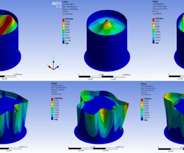 3D модель Расчет собственных частот резервуара с жидкостью