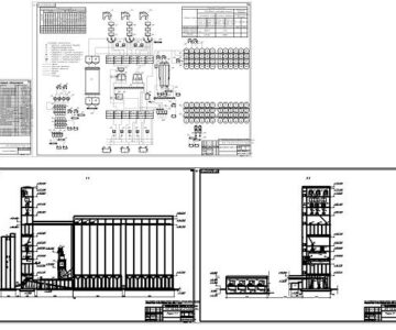 Чертеж Производственный элеватор с производительностью овсозавода 240 т/сут