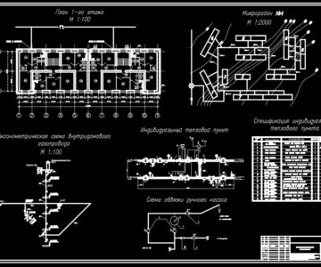 Чертеж Теплогазоснабжение микрорайона