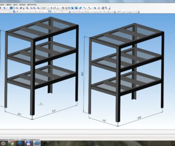 Чертеж Стеллажи мметаллические