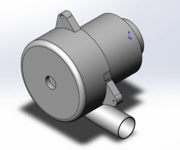 3D модель Двигатель Ametek 117501-12