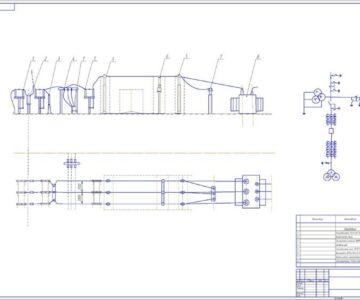 Чертеж Расчет тупиковой подстанции 110/10 кв