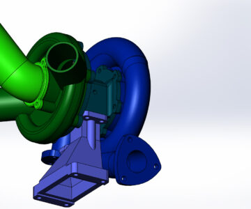 3D модель Турбокомпрессор ТКР-11 (двигателя ЯМЗ)