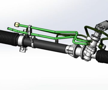 3D модель 3D Модель рулевого механизма с гидроусилителем Skoda