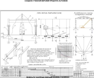 Чертеж Курсовая работа на тему " Строительство 9-и этажного здания в г. Красноуфимск"