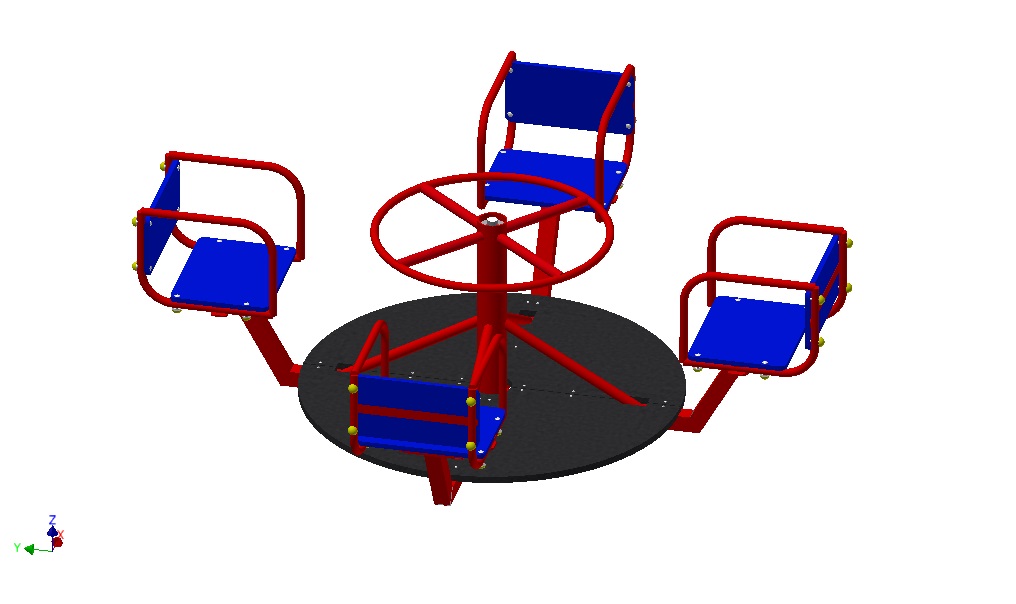 3D модель Модель детской карусели