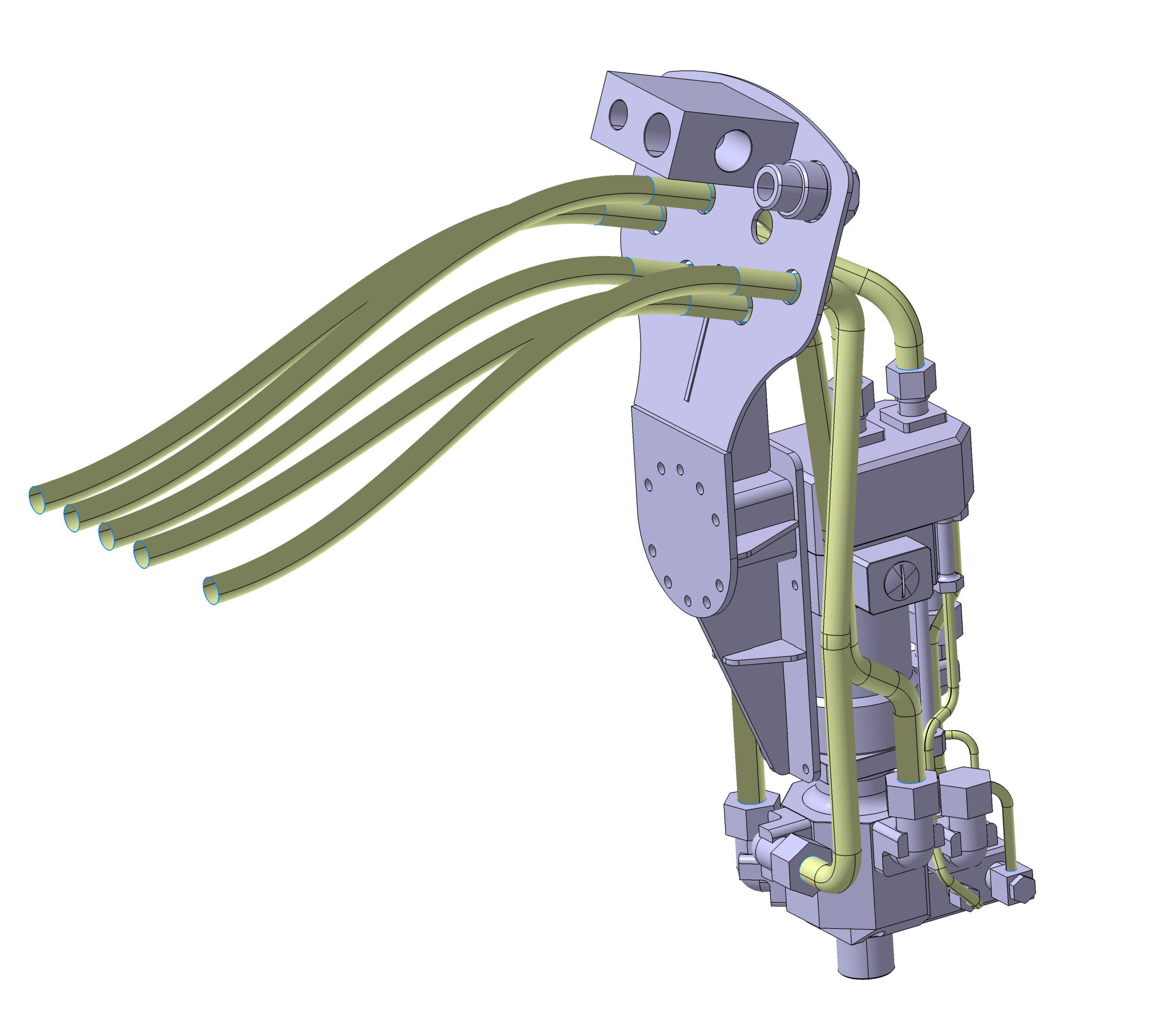 3D модель Заливочная головка к роботу Fanuc