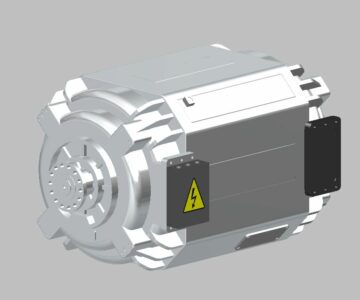 3D модель Трехфазный асинхронный двигатель тягового привода Аллегро