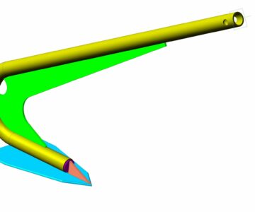 3D модель Якорь для лебедки "зуб Зейзы"