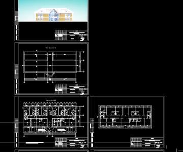 Чертеж Гостиничный корпус