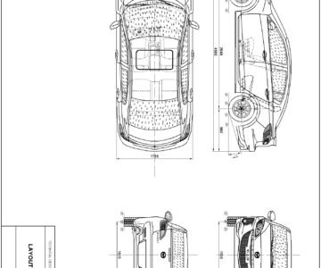 Чертеж Чертеж  автомобиля Mazda 3 (2nd generation)