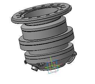 3D модель Насос турбомолекулярный НВТ-450 ФО