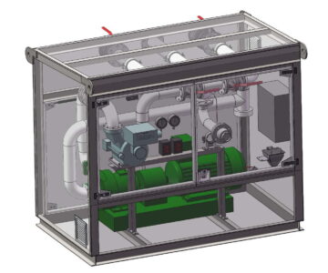 3D модель Модуль внутрискладской перекачки топлива (на ТЗК)