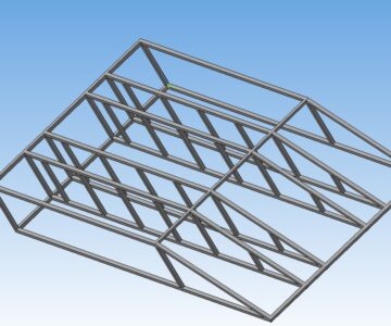 3D модель Эстакада для авто (каркас)