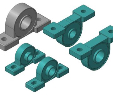 3D модель Корпусные подшипники UCP204-208