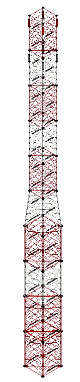 3D модель Антенная опора АО1, высотой 20 метров