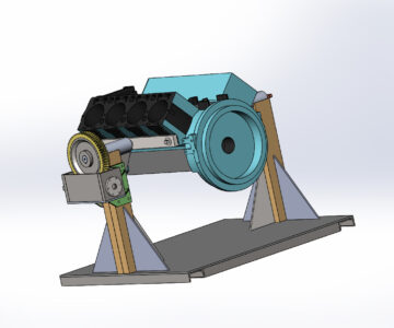 3D модель Кантователь двигателя ЯМЗ 238 (МАЗ, КраЗ,, К700)