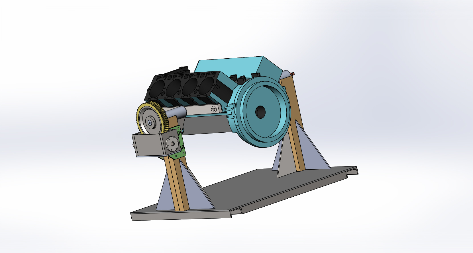 3D модель Кантователь двигателя ЯМЗ 238 (МАЗ, КраЗ,, К700)