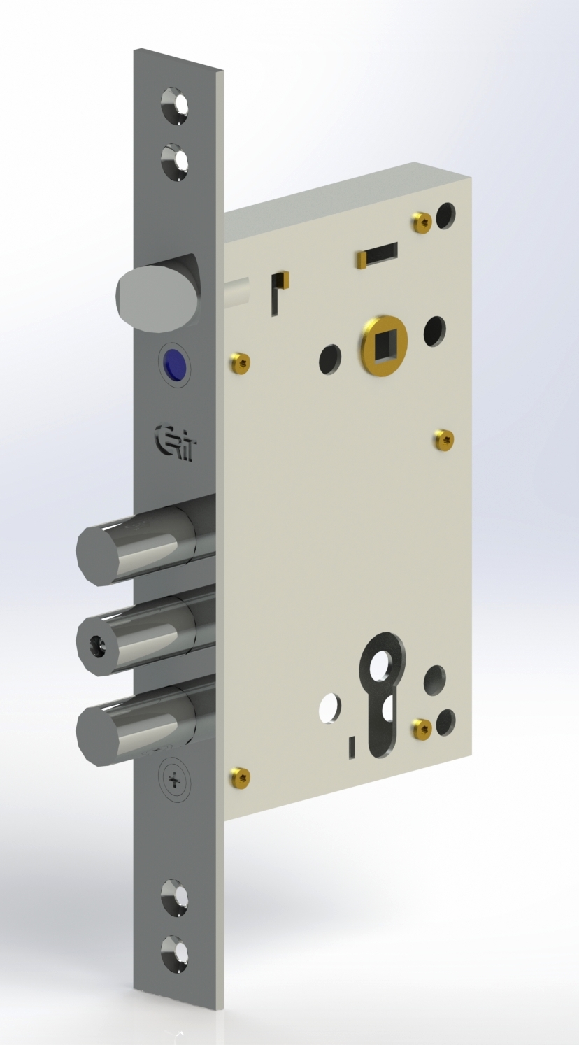 3D модель Замок дверной Crit Ассистент ЗВ-А8