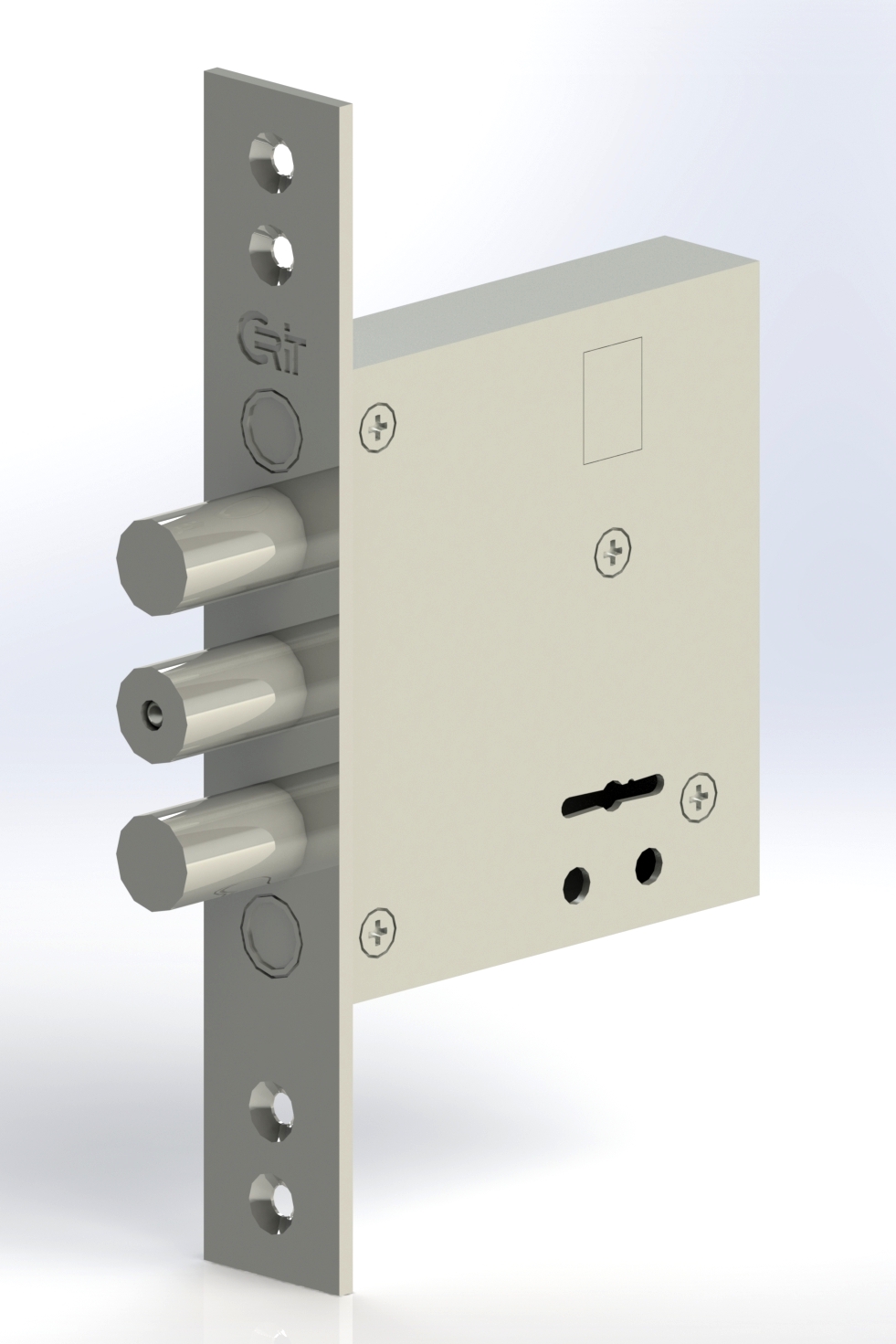 3D модель Замок дверной Crit ЗВ-А10-4Л