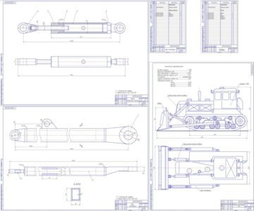 Чертеж Расчет основных параметров бульдозера Т-180