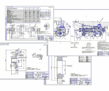 Чертеж Расчет автомобиля с разработкой (модернизацией) коробки переключения передач
