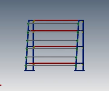 3D модель Стеллаж рулонный