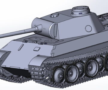 3D модель Танк - Pz.Kpfw.V Ausf D Panther