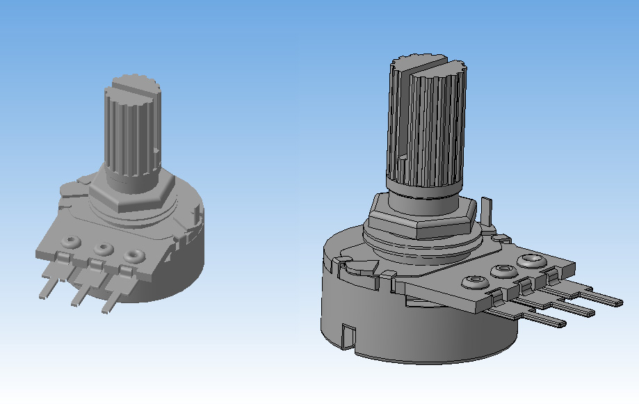 3D модель Переменный резистор 16K1