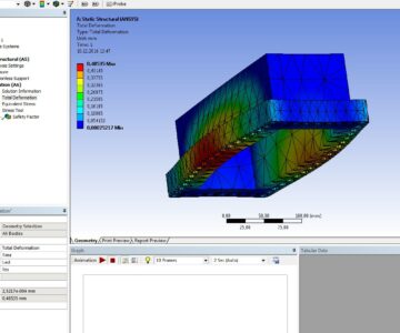 3D модель Расчет крышек АВО на прочность