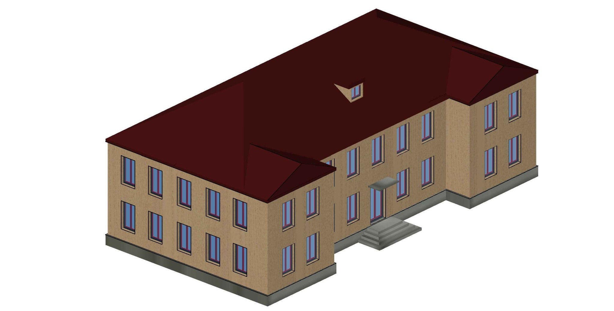 3D модель Детский сад 3D модель в AutoCAD