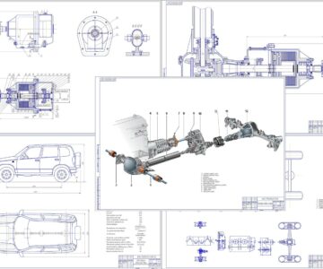 3D модель Разработка автоматически подключаемого полного привода для автомобиля Niva Chevrolet