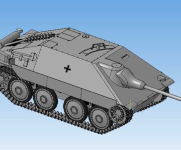 3D модель Лёгкая самоходная артиллерийская установка Jagdpanzer 38(t)