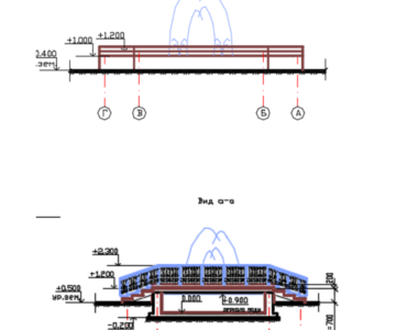 Чертеж Декоративный фонтан