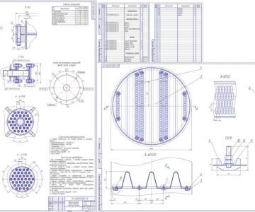 Чертеж Курсовая работа "Проект колонны отпарки лёгких фракций из нефтепродуктов"