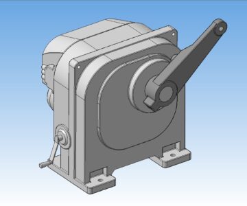 3D модель МЭО-630-92К Механизм исполнительный однооборотный