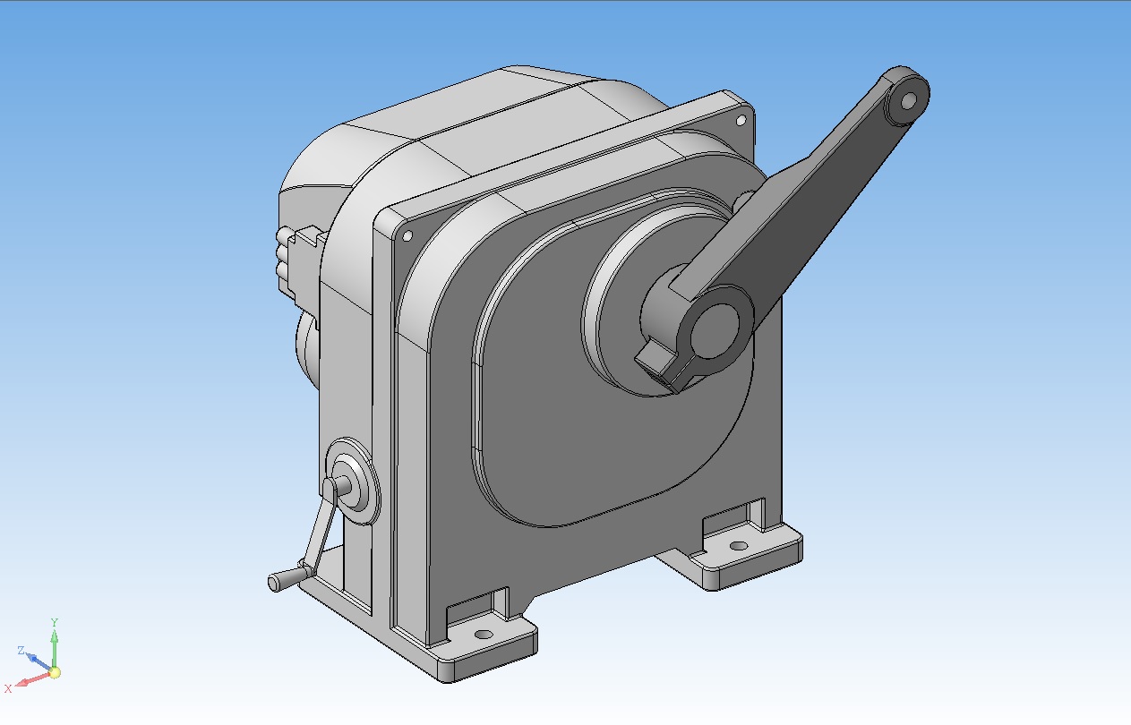 3D модель МЭО-630-92К Механизм исполнительный однооборотный