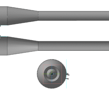 3D модель Сборка модели ПУВРД Аэроджет-2