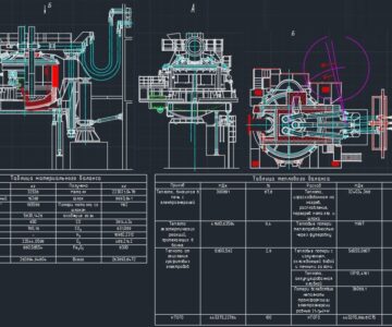 Чертеж Электродуговая печь ёмкостью 200 тонн