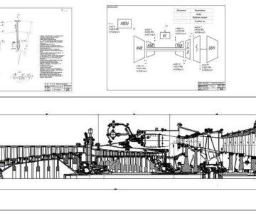 Чертеж Проектирование газотурбинной установки