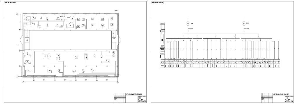 Чертеж Расчет электроснабжения и выбор электрооборудования цеха железобетонных конструкций