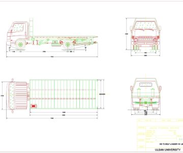 Чертеж Авто HD72 car carrier - modify from Kanglim Korea