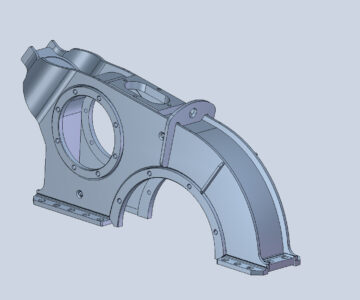 3D модель 302.30.10.020CБ Корпус верхний редуктора