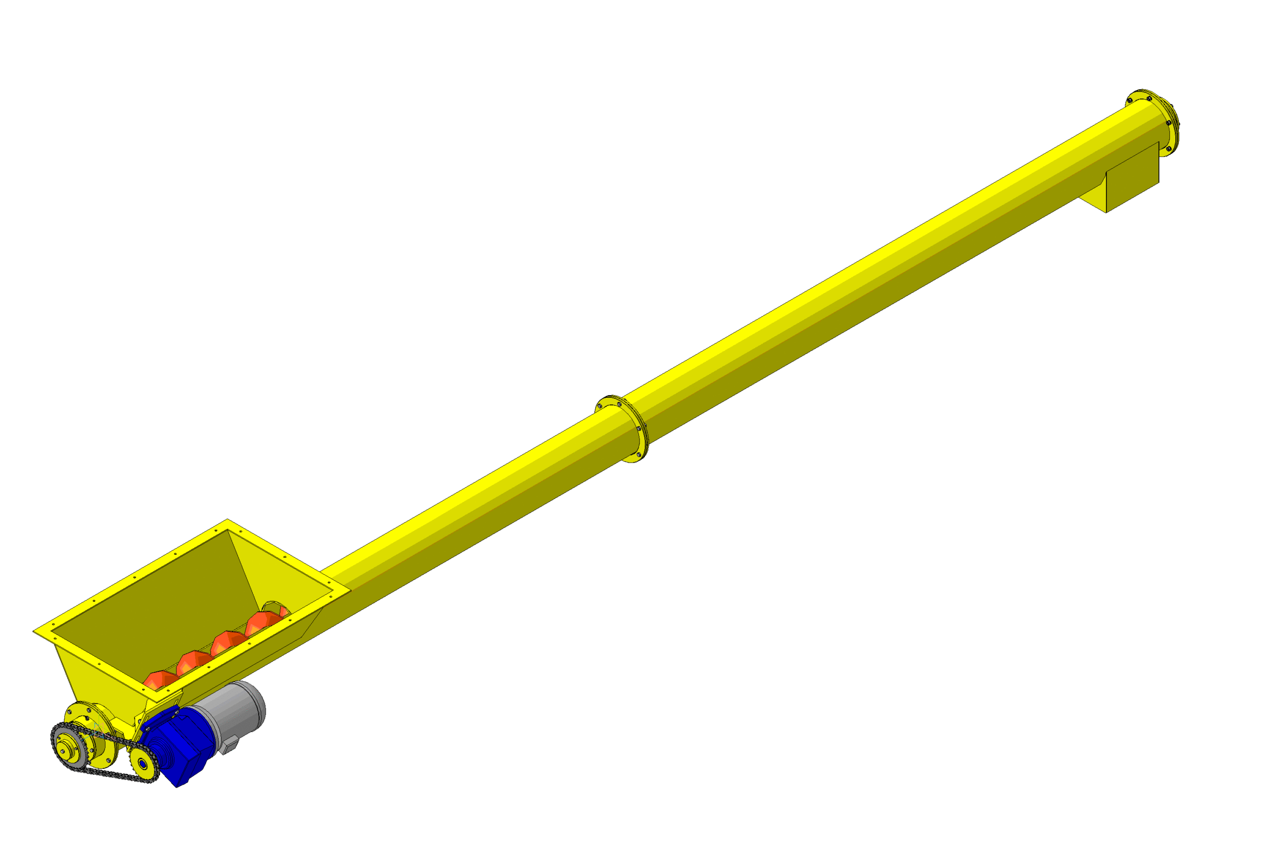 3D модель Конвейер винтовой КВ-200