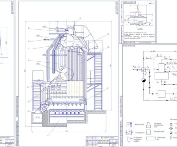 Чертеж Расчет тепловой схемы ТЭЦ (котел ДКВР 20-13-250)