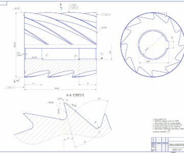 3D модель Спиральная цилиндрическая фреза диаметром 63 мм