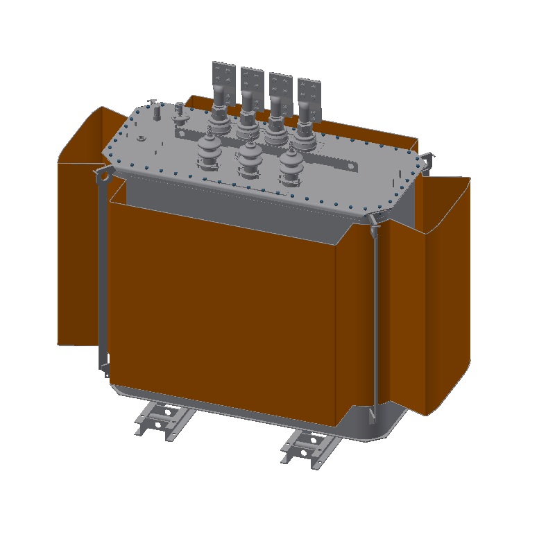 3D модель Трансформатор ТМГ21-1600 кВА