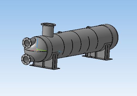 3D модель 3D модель конденсатора (теплообменника)