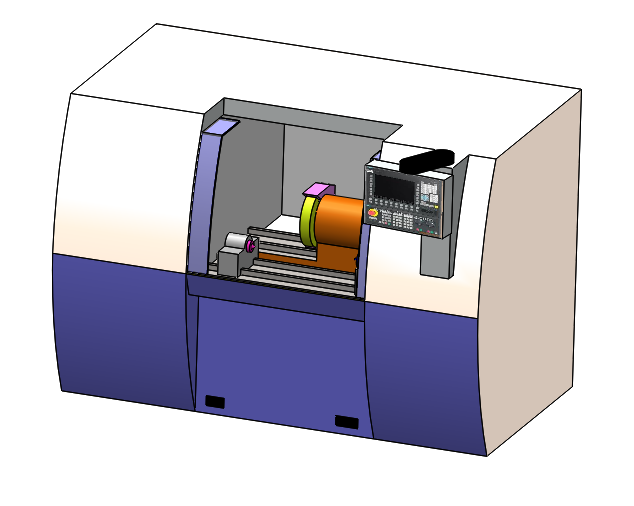 3D модель Круглошлифовальный станок с ЧПУ R-grind 1040 CNC